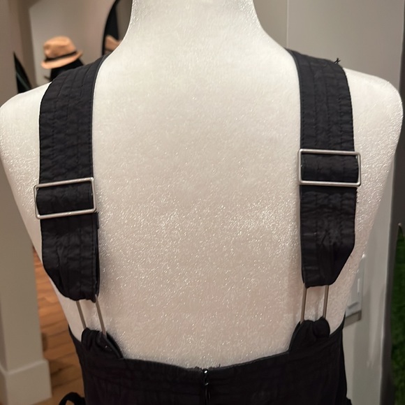 Madewell Black Halter Tiered MIDI Sundress Size 4 - Picture 7 of 10